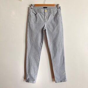 MOSSIMO DUTTI SLIM STRIPED CROP PANTS